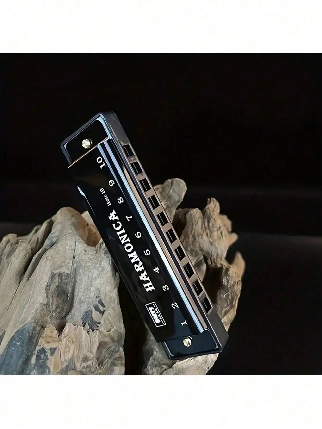 1pc Metal Diatonic 10-Hole Professional Blues Harmonica,
