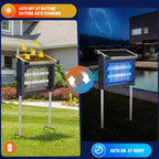 Solar Bug Zapper Outdoor Waterproof, 4500V  & USB Rechargeable