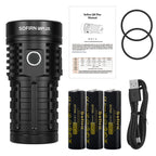 8 Plus Super Powerful LED Flashlight 16000lm USB C Rechargeable