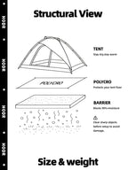 Ultralight Footprint 69g — Waterproof Tent Groundsheet Tarp