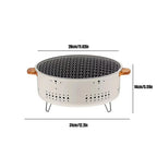 Grill Korean Charcoal Stainless Steel Split BBQ Non-stick Rack