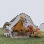 Waterproof 4 Season Canvas Bell Tent w/ Stove Jack