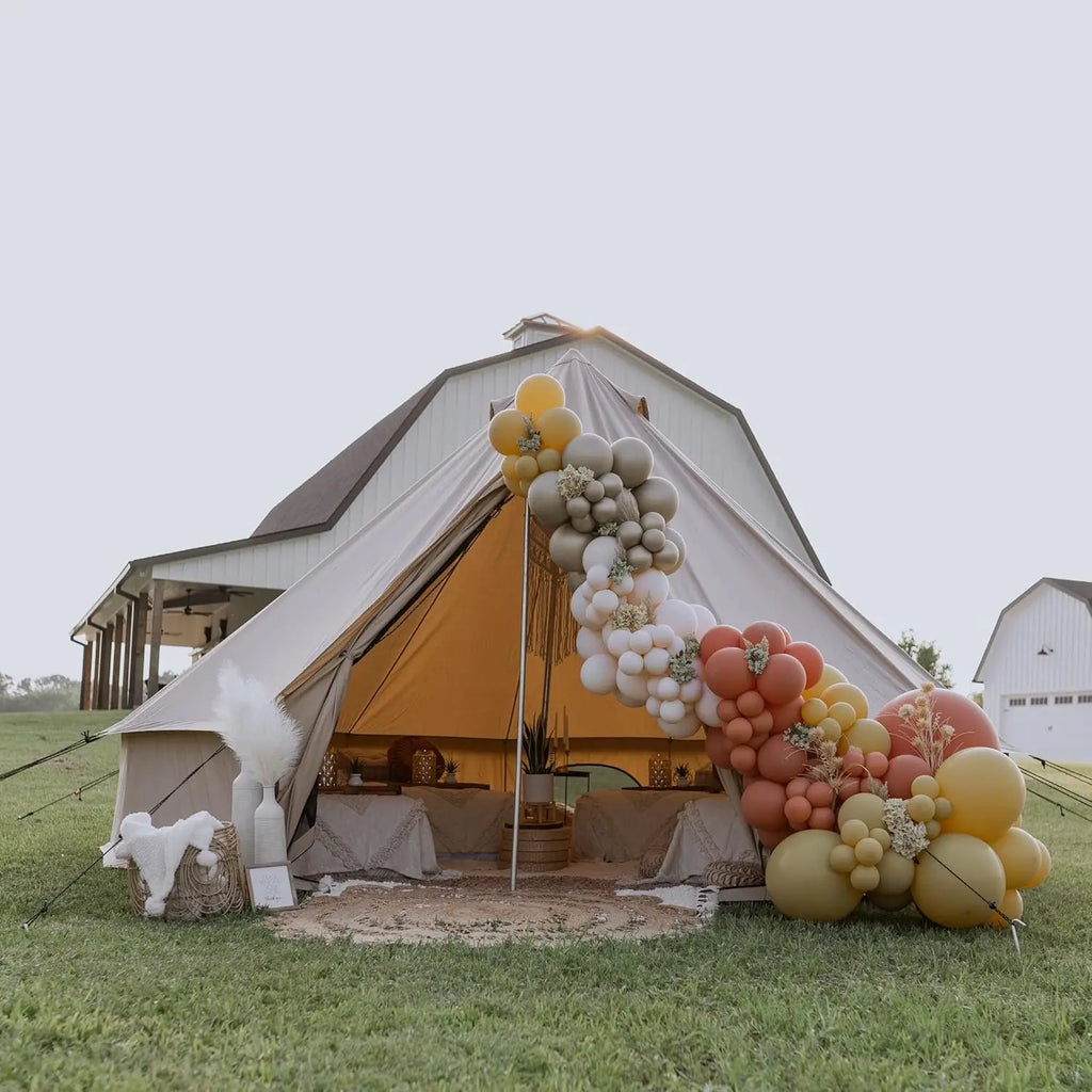 Waterproof 4 Season Canvas Bell Tent w/ Stove Jack
