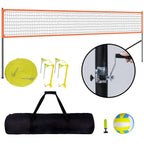 1.25-1.75inch Outdoor Volleyball Net System  Aluminum Poles