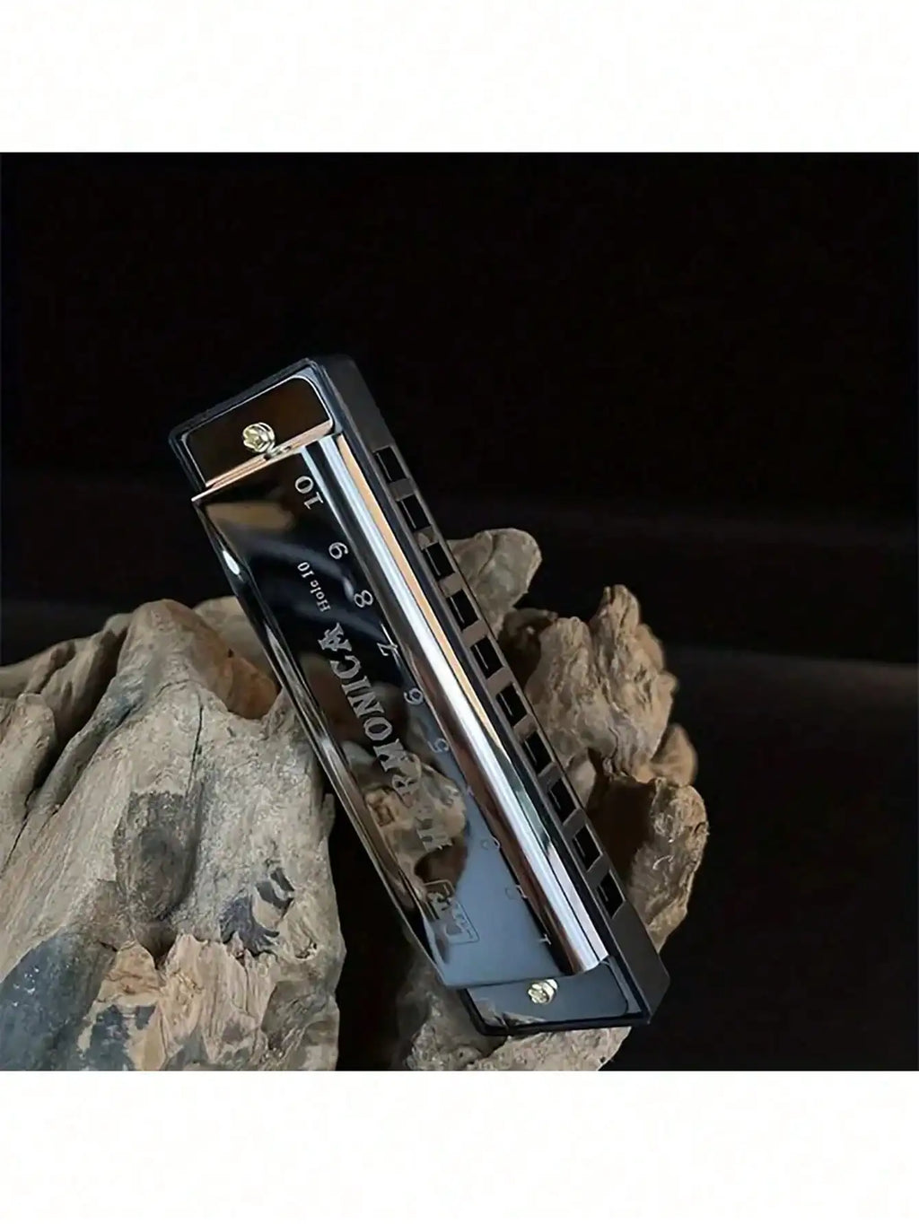 1pc Metal Diatonic 10-Hole Professional Blues Harmonica,