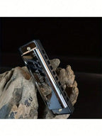 1pc Metal Diatonic 10-Hole Professional Blues Harmonica,