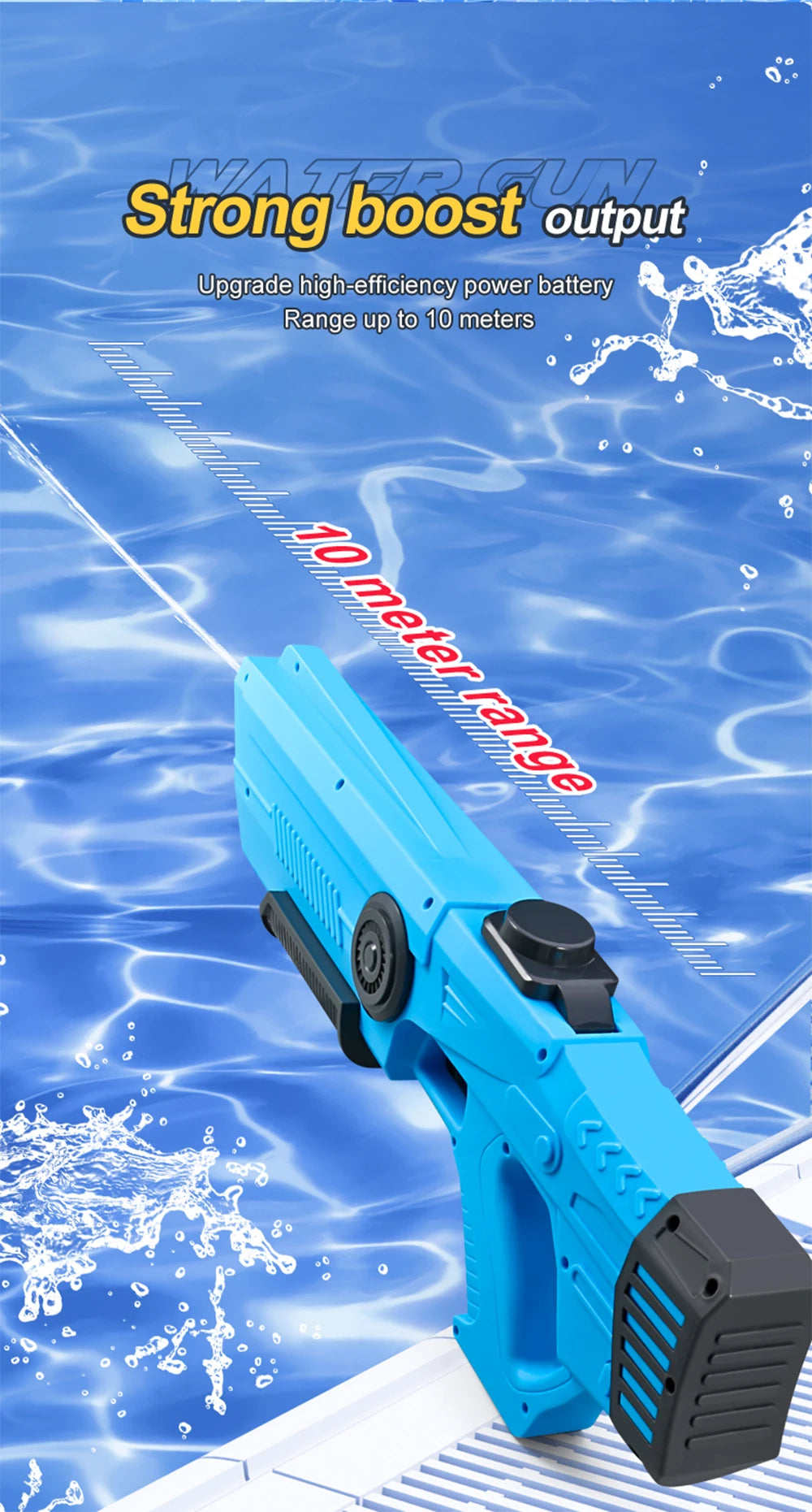 Electric Water Storage Gun  Children Summer  Outdoor