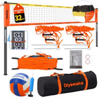 Outdoor Volleyball Net Set   with  Anti-Sagging 28-ply PE Net