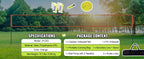 1.25-1.75inch Outdoor Volleyball Net System  Aluminum Poles