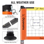 Outdoor Volleyball Net Set   with  Anti-Sagging 28-ply PE Net