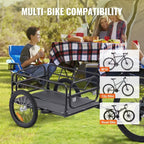 Bike Cargo Trailer 160 lbs Capacity Heavy-Duty