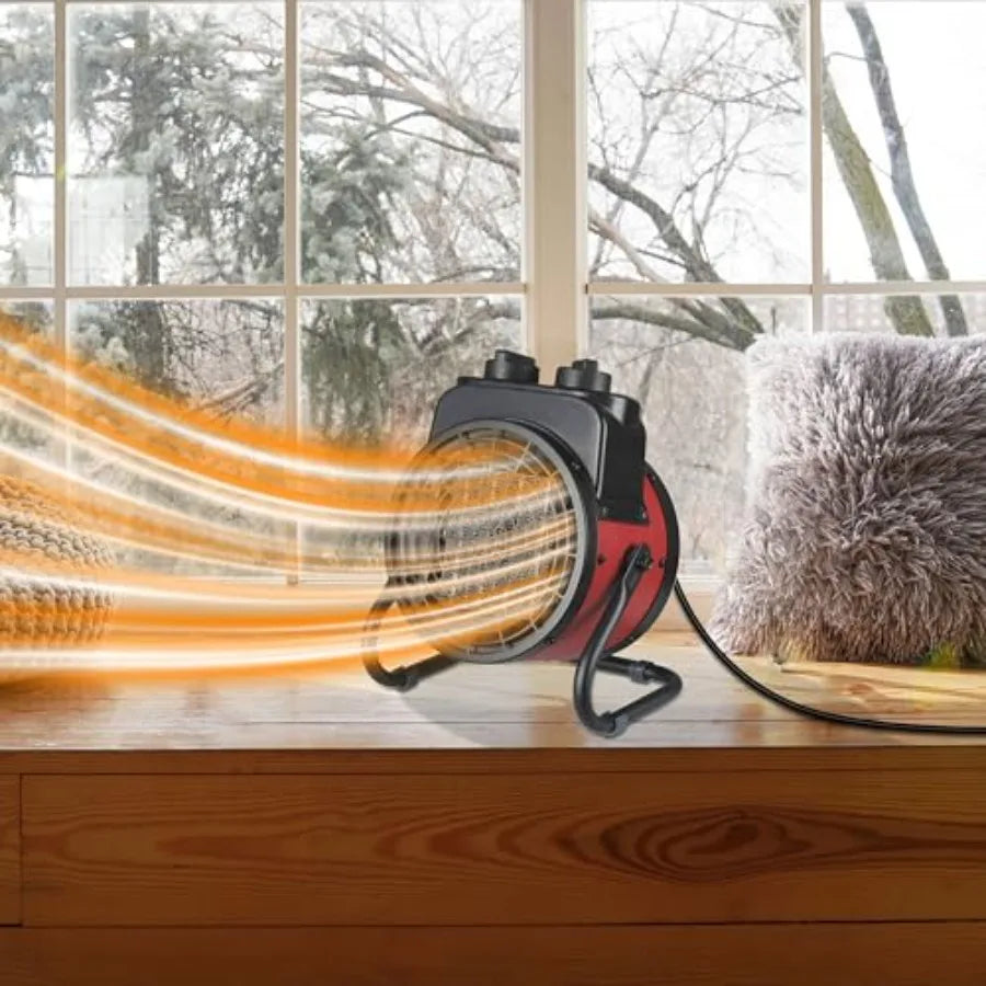 Electric Forced Air Heater with Ceramic Element,  Tilt, Overheat