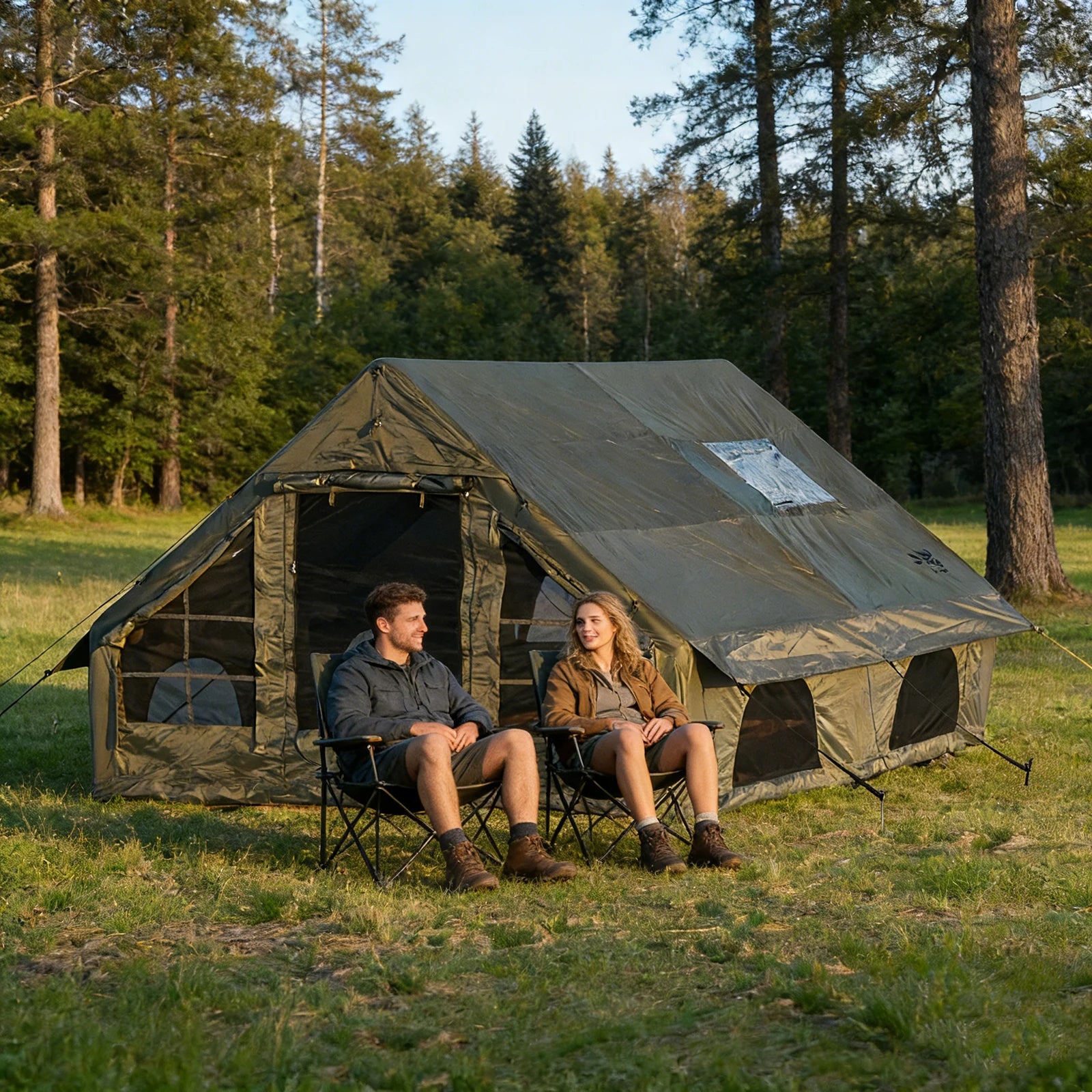 Inflatable Camping Tent, Waterproof  for 4-8 Persons,