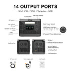 Portable Power Station 2160WH LiFePO4  2400W (4800W Peak) AC