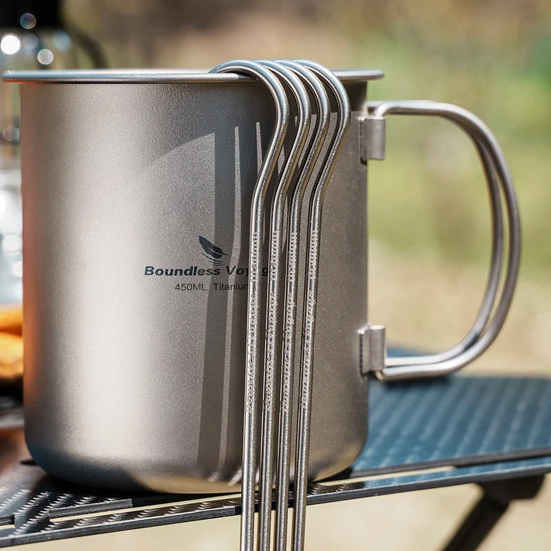 Boundless Voyage Titanium alloy Tent Pegs Camping   Ultralight