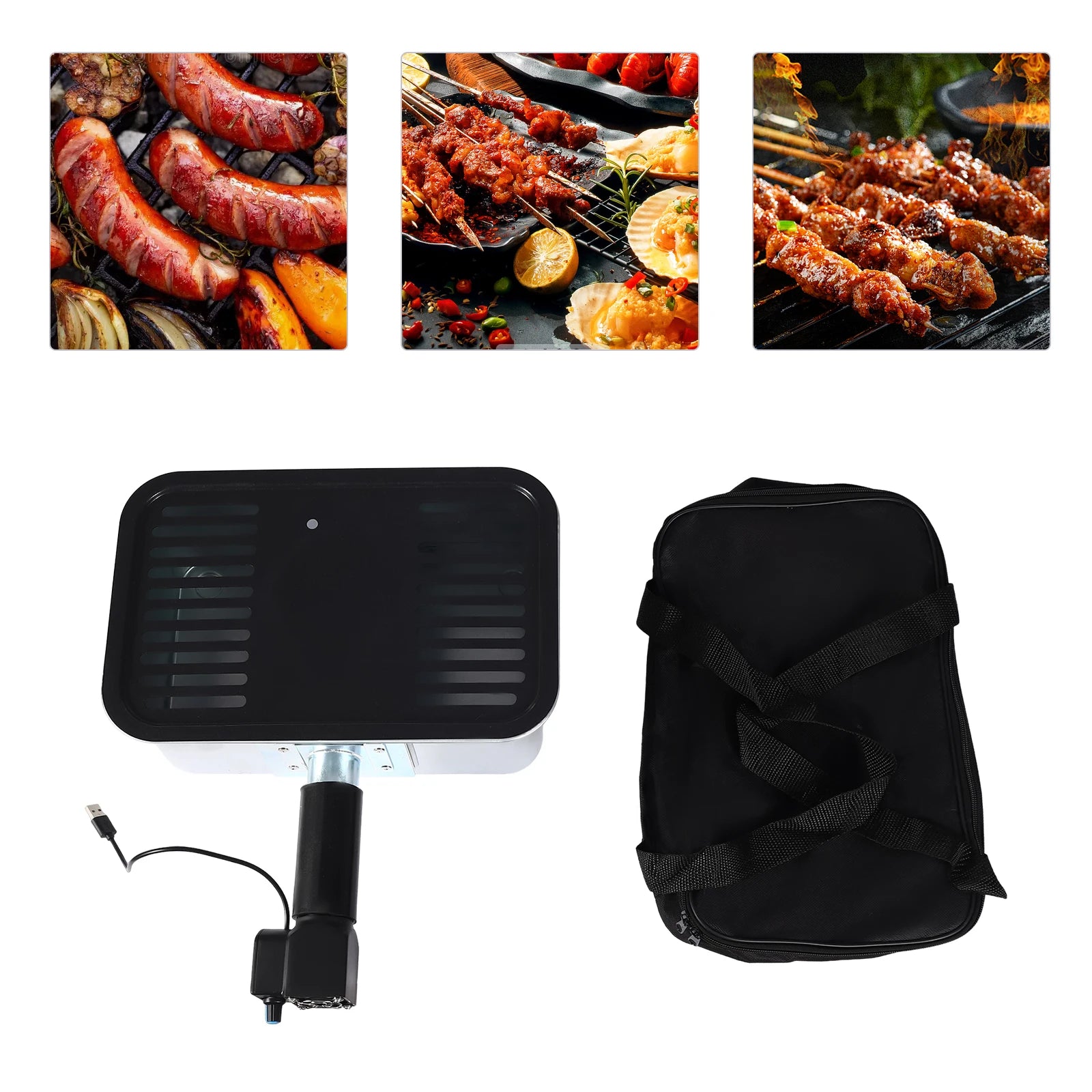 Portable Camping Barbecue Grill 2500-5500rpm Non-stick