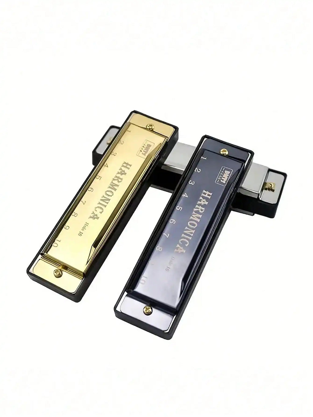 1pc Metal Diatonic 10-Hole Professional Blues Harmonica,