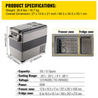 20 L -  55L Car Mini Fridge Freezer  DC 110-240V Camping