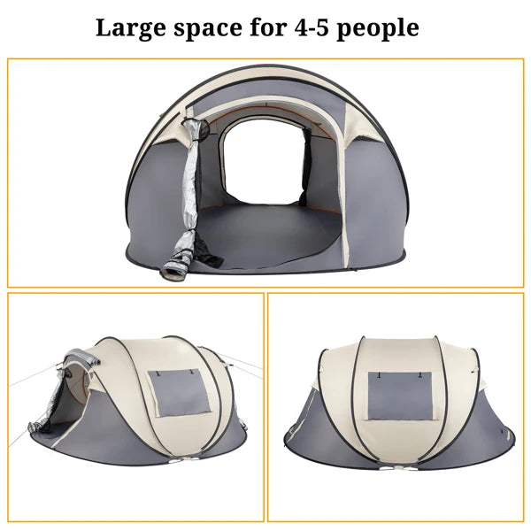 4-Person No-Install Pop Up Tent, Universal