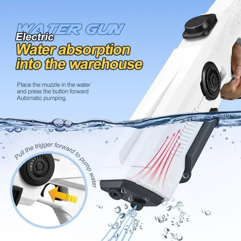 Electric Water Storage Gun  Children Summer  Outdoor