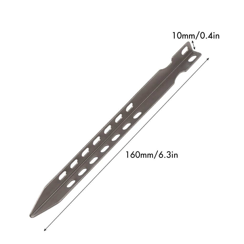 4/6 Pack 6.3 Inch Camping  Pegs Ultralight Windproof Titanium Tent Stakes