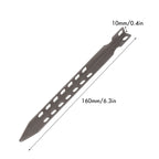 4/6 Pack 6.3 Inch Camping  Pegs Ultralight Windproof Titanium Tent Stakes