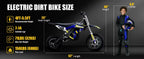 36V 1000W Electric Dirt Bike for Kids, , Up to 18 MPH & 15 Miles
