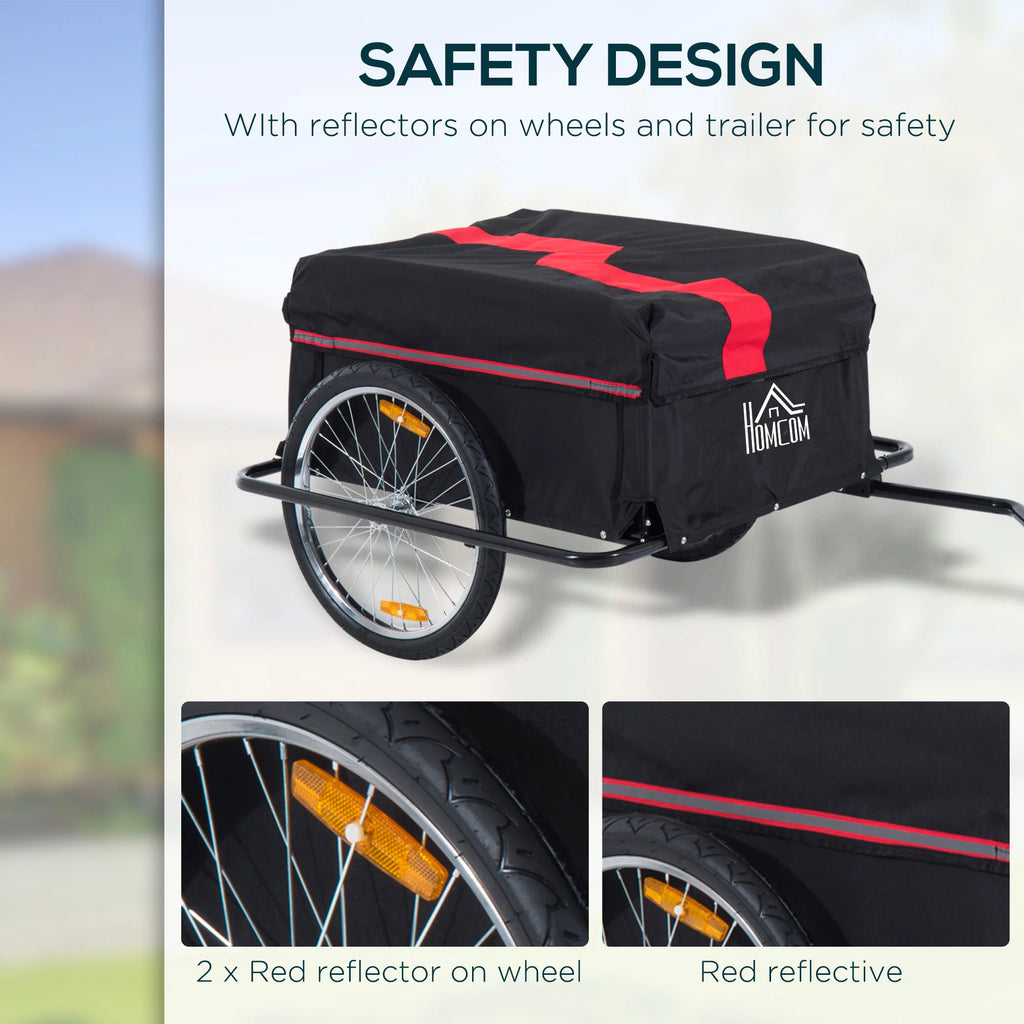 Elite Two-Wheel Bicycle Large Cargo Trailer , Folding