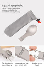 Titanium Foldable Cutlery Set - Fork Spoon Knife