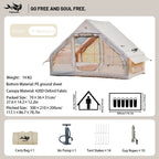 Inflatable Camping Tent, Waterproof  for 4-8 Persons,