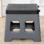 Portable Folding Toilet with Lid Foldable Outdoor