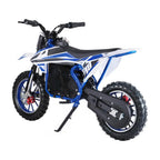 Blue 24V Electric Dirt Bike, Mini Off-Road Motorcycle , Disc Brake, for Kids