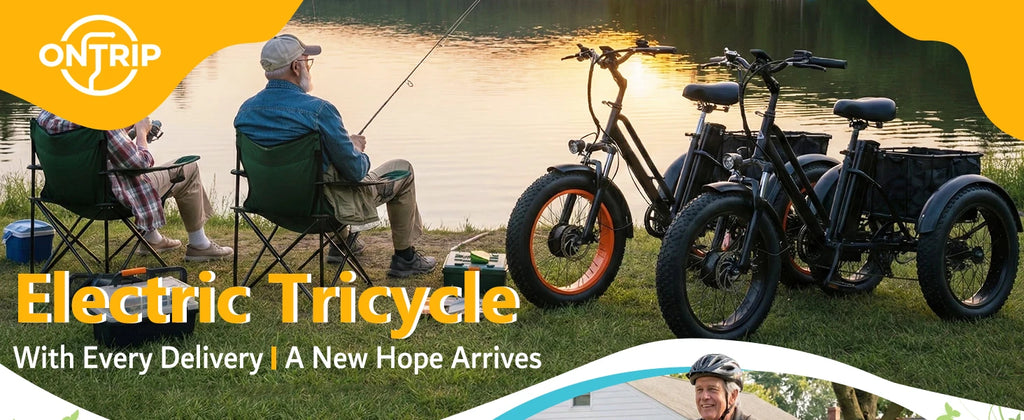 1000W Peak Adult Electric Trike | "Fat Tire, 48V 15AH  , 50-Mile