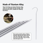 Boundless Voyage Titanium alloy Tent Pegs Camping   Ultralight