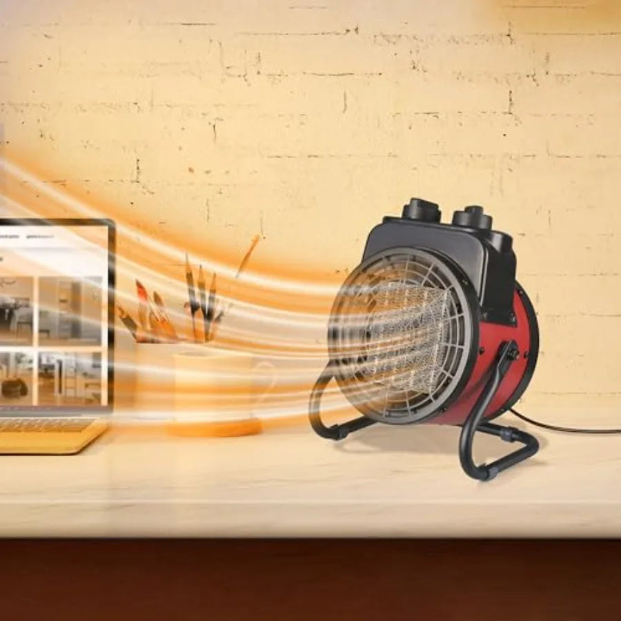 Electric Forced Air Heater with Ceramic Element,  Tilt, Overheat