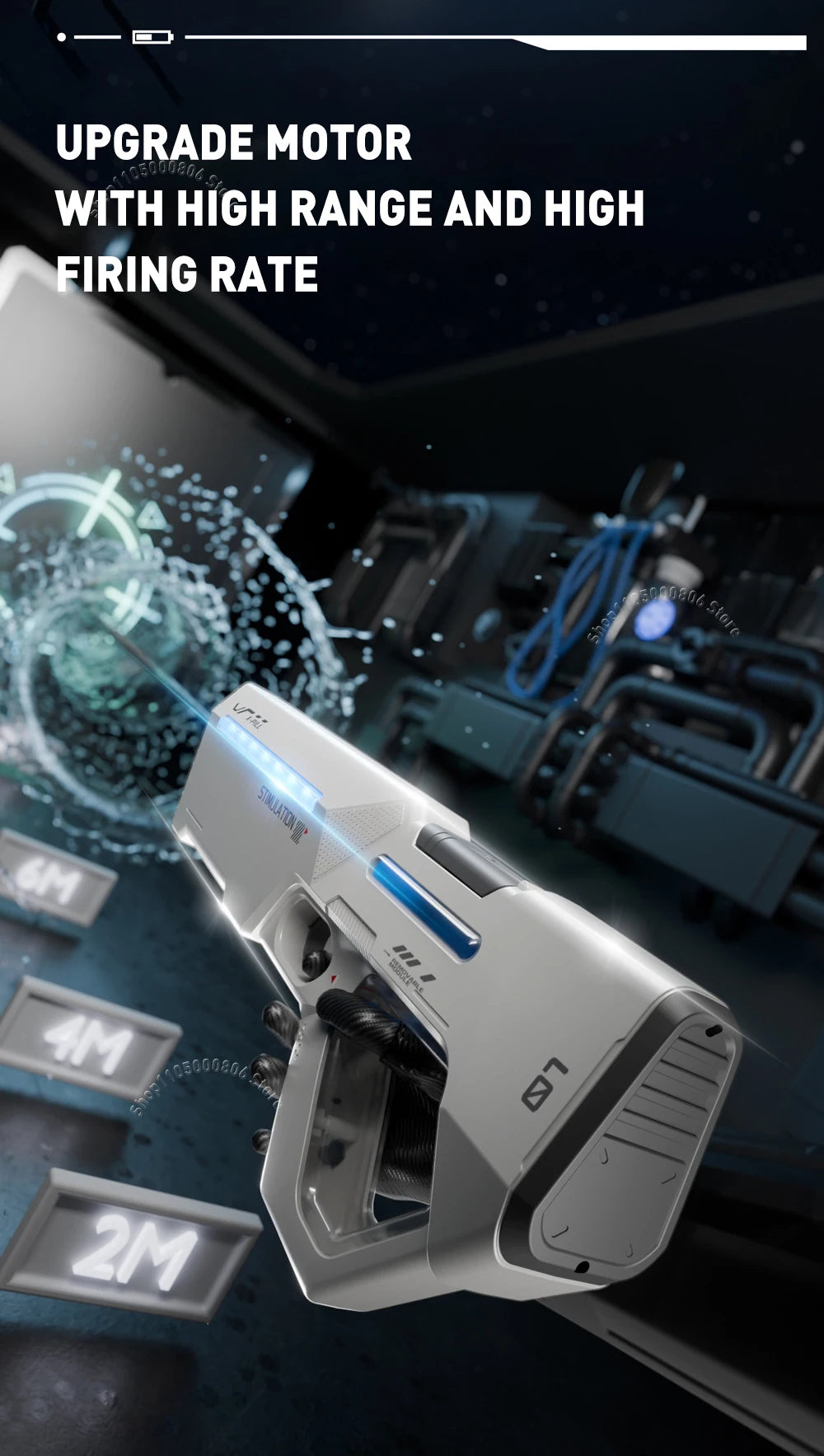Electric Water Gun Electric Suction Long-Distance Shooting