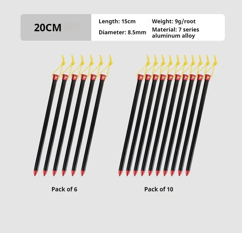 3F UL GEAR Tent Nail 15/20cm 6/10 Pcs Aluminum Alloy Pegs Outdoor Camping