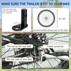 Elite Two-Wheel Bicycle Large Cargo Trailer , Folding