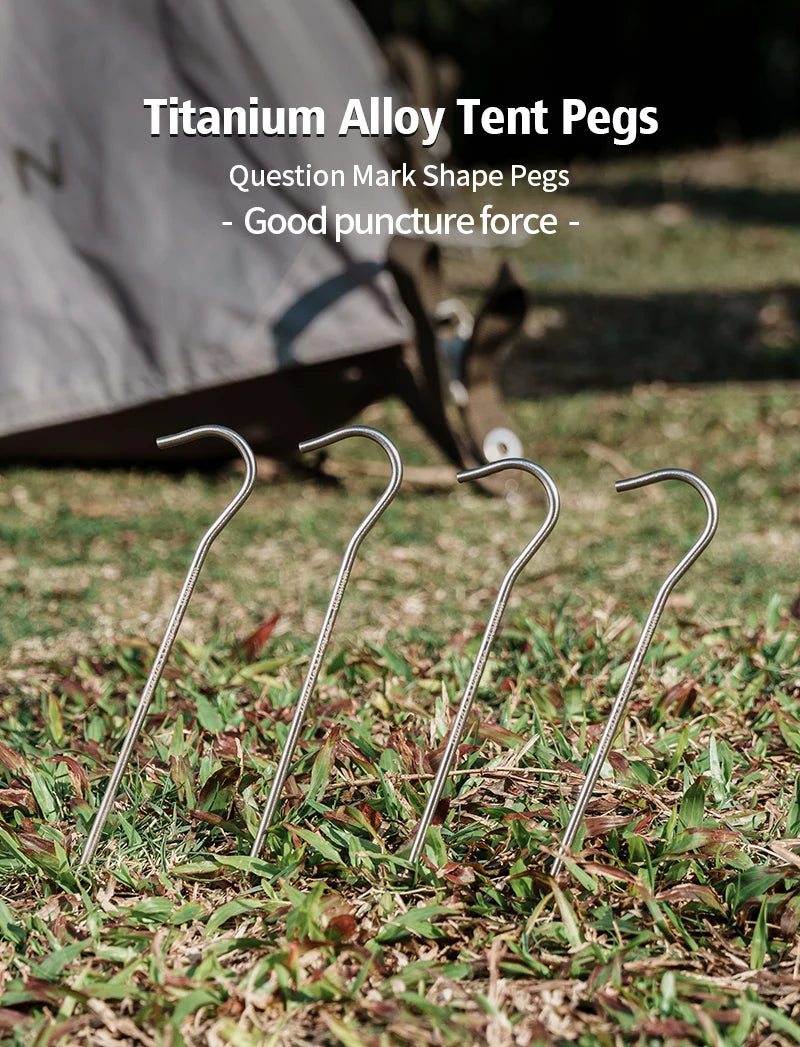 Boundless Voyage Titanium alloy Tent Pegs Camping   Ultralight