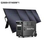 3600W Power Station 3840WH Generator With Foldable  Panels