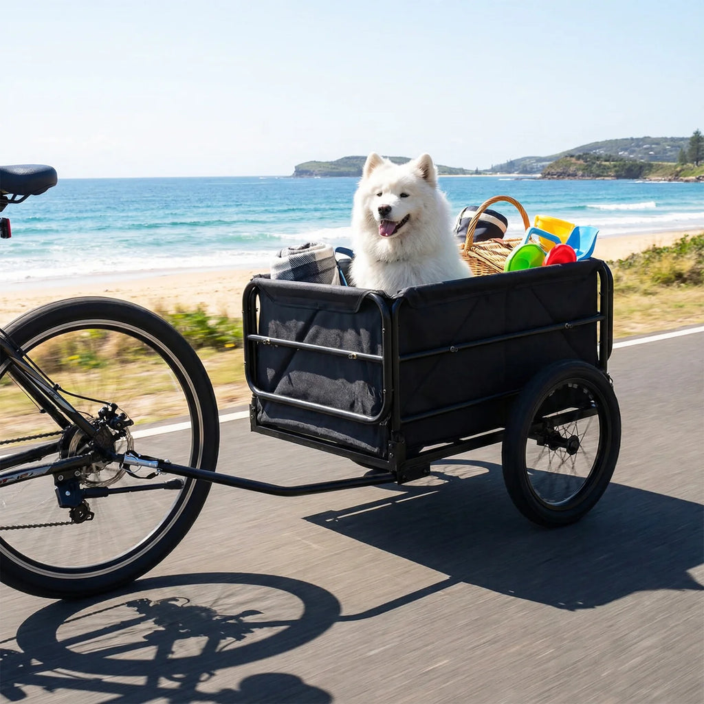 Bike Cargo Trailer with Bag and Cover Heavy-Duty