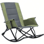 Adults, Folding Outdoor Rocking Chair With  330 Lbs Capacity,