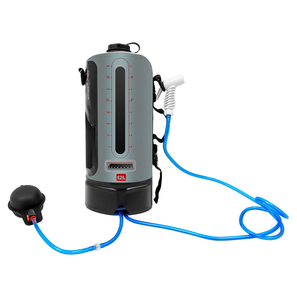 Camping  Solar with Pump 3 Gallons,, Shower Head & Hose