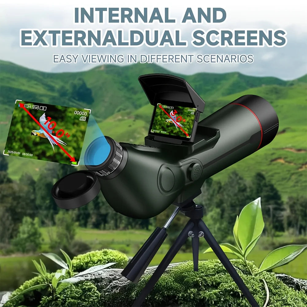 Digital Spotting Scope with Screen  4K Smart Telescope with Tripod