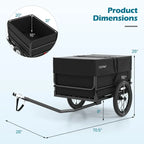 Bike Cargo Trailer with Bag and Cover Heavy-Duty