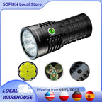 8 Plus Super Powerful LED Flashlight 16000lm USB C Rechargeable