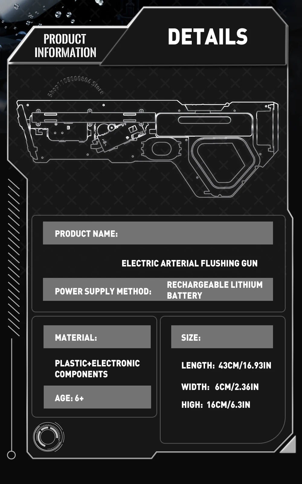 Electric Water Gun Electric Suction Long-Distance Shooting