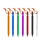 10Pcs/lot 18cm Aluminum Alloy Yard Canopy Tent Pegs Garden Stakes Ground Nail Heavy Duty