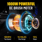 36V 1000W Electric Dirt Bike for Kids, , Up to 18 MPH & 15 Miles