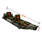 2-Person Inflatable kayak with Paddle & Carry Handle